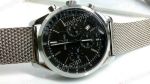 SS Breitling Transocean Chronograph Swiss Grade Black Face Men Replica